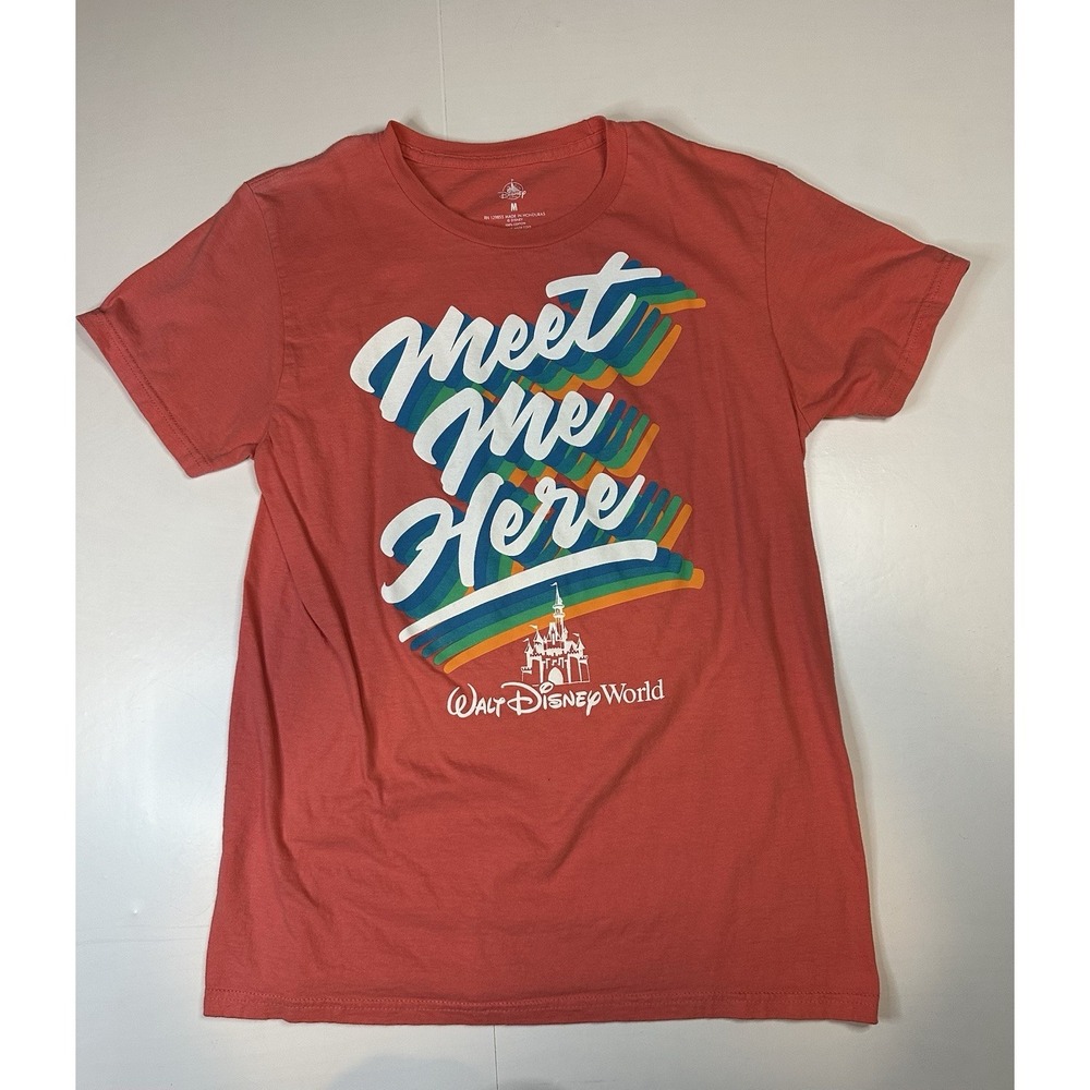 Disney Parks Exclusive Meet Me Here @Walt Disney World Adult Medium Shirt